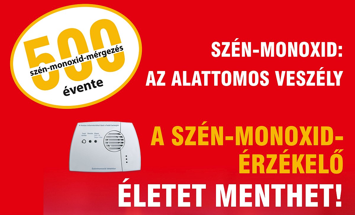 Életet menthet a szén-monoxid-érzékelő - szinte mindenhol fűtenek már